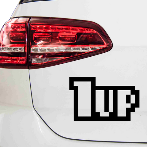 1UP Aufkleber - Beispielansicht