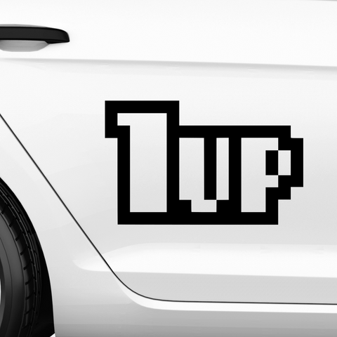 1UP Aufkleber - Beispielansicht