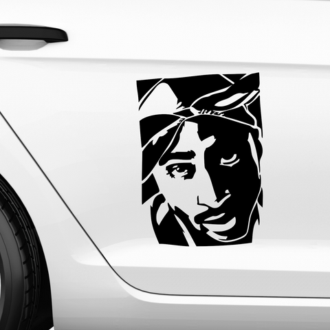 2Pac Bandana 3 Aufkleber - Beispielansicht