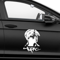 2Pac Bandana Schriftzug Aufkleber - Beispielansicht