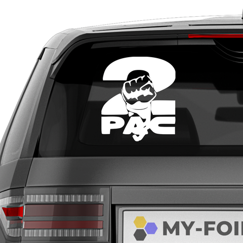 2Pac Faust Aufkleber - Beispielansicht