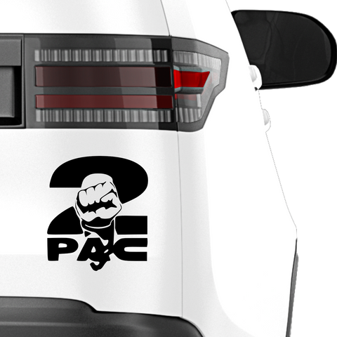 2Pac Faust Aufkleber - Beispielansicht