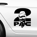 2Pac Faust Aufkleber - Beispielansicht