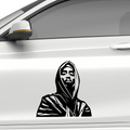 2Pac Hoddie Aufkleber - Beispielansicht
