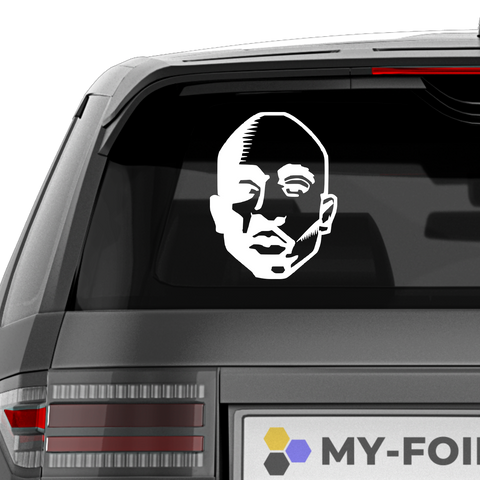 2Pac Kopf Aufkleber - Beispielansicht