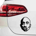 2Pac Kopf Aufkleber - Beispielansicht