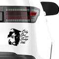 2Pac Only god can judge me Aufkleber - Beispielansicht