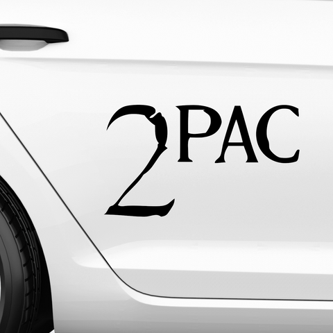 2Pac Schriftzug Old Aufkleber - Beispielansicht