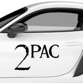 2Pac Schriftzug Old Aufkleber - Beispielansicht