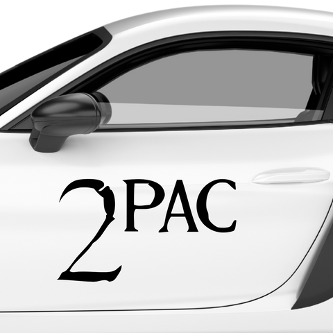 2Pac Schriftzug Old Aufkleber - Beispielansicht