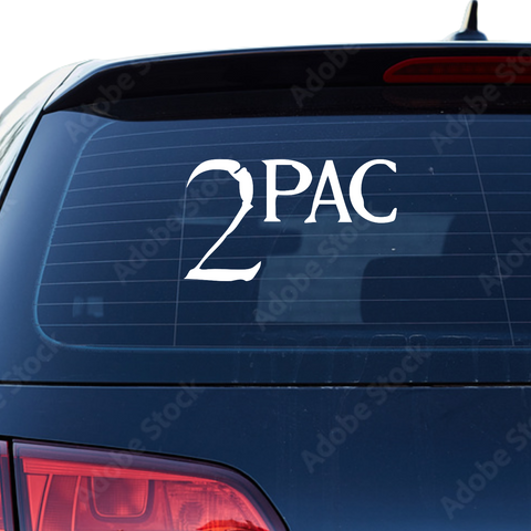 2Pac Schriftzug Old Aufkleber - Beispielansicht