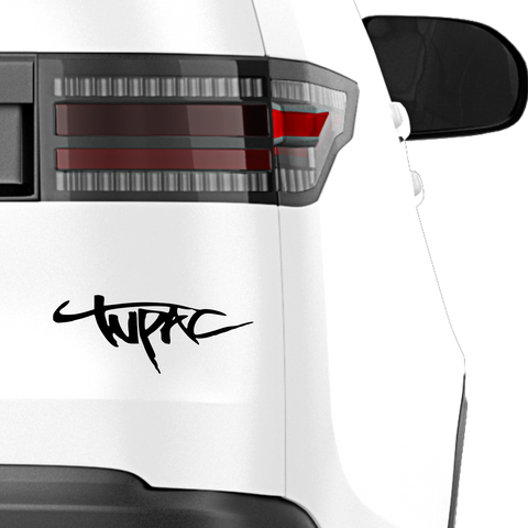 2Pac Schriftzug geschwungen Aufkleber - Beispielansicht