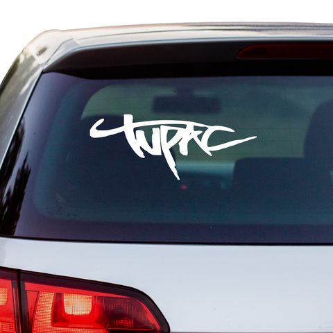 2Pac Schriftzug geschwungen Aufkleber - Beispielansicht