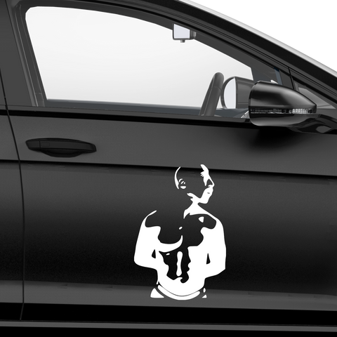 2Pac Silhouette Aufkleber - Beispielansicht