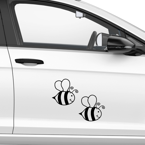 2 Bienen Aufkleber - Beispielansicht