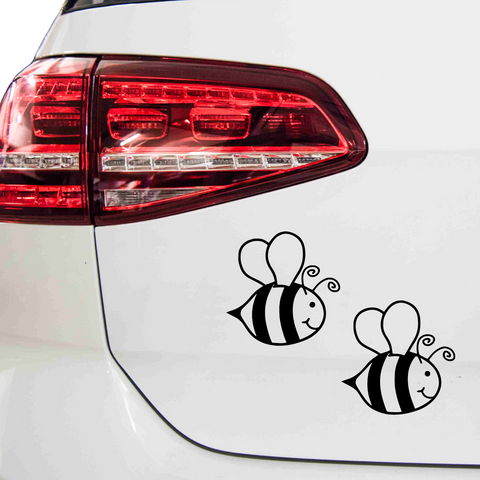 2 Bienen Aufkleber - Beispielansicht