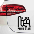 2 Inch Penis Club Aufkleber - Beispielansicht