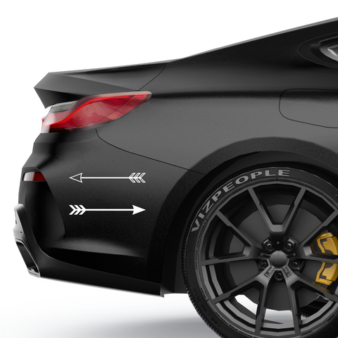 2 Pfeile Aufkleber - Beispielansicht