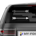 2 Pfeile Aufkleber - Beispielansicht