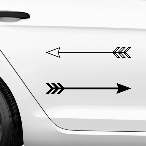 2 Pfeile Aufkleber - Beispielansicht