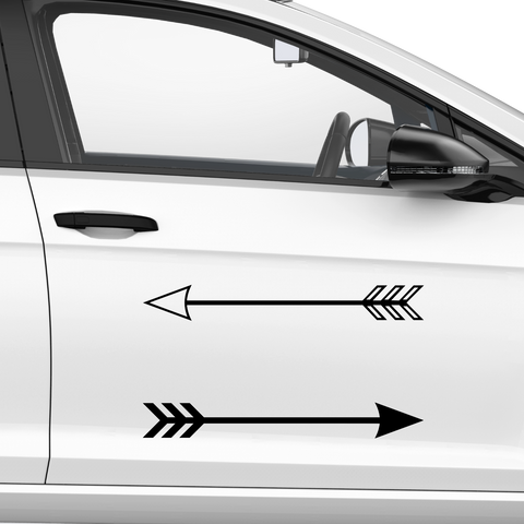 2 Pfeile Aufkleber - Beispielansicht