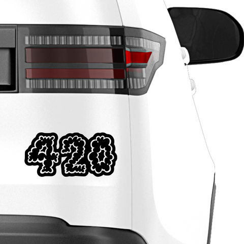 420 Cloudy Aufkleber - Beispielansicht