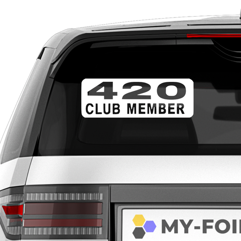 420 Club Aufkleber - Beispielansicht