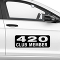 420 Club Aufkleber - Beispielansicht
