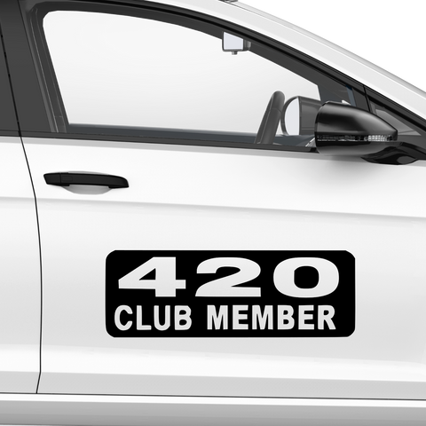 420 Club Aufkleber - Beispielansicht