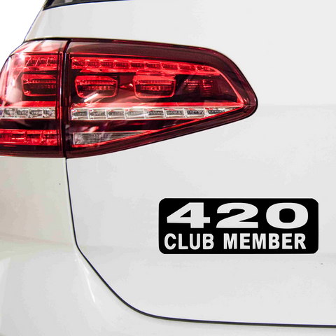420 Club Aufkleber - Beispielansicht