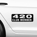 420 Club Aufkleber - Beispielansicht