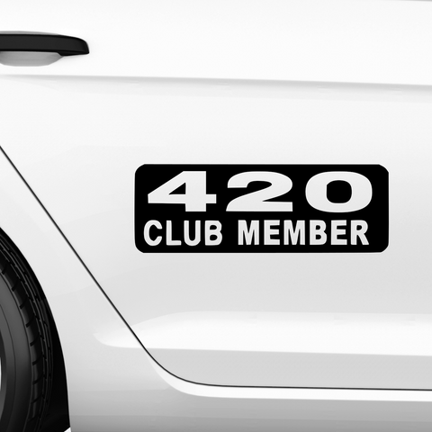 420 Club Aufkleber - Beispielansicht