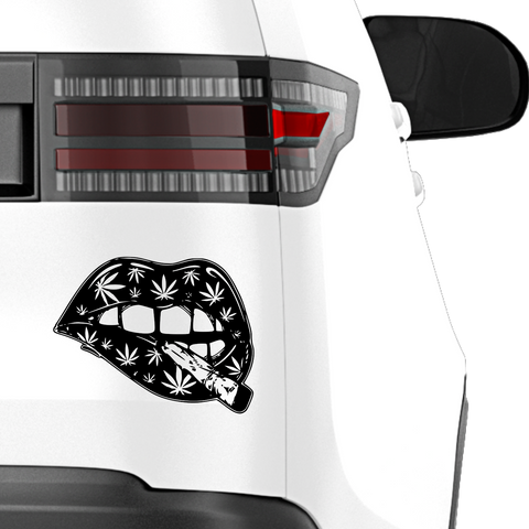 420 Lippen Aufkleber - Beispielansicht