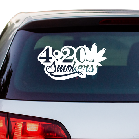 420 Smokers Aufkleber - Beispielansicht