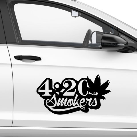 420 Smokers Aufkleber - Beispielansicht