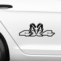 4x4 Dodge mit Zacken Aufkleber - Beispielansicht