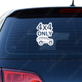4x4 Jeep Aufkleber - Beispielansicht