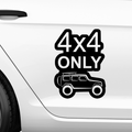 4x4 Jeep Aufkleber - Beispielansicht
