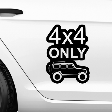 4x4 Jeep Aufkleber - Beispielansicht