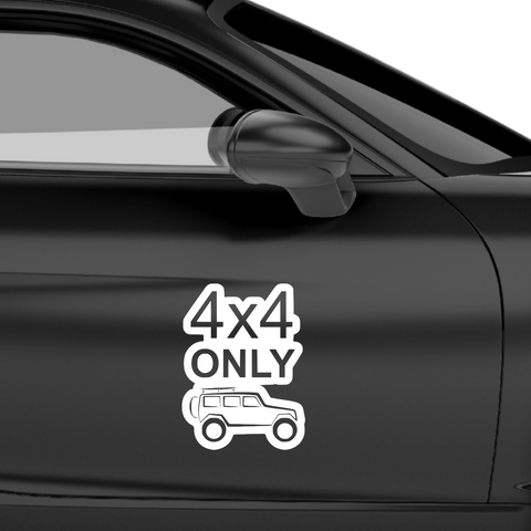 4x4 Jeep Aufkleber - Beispielansicht