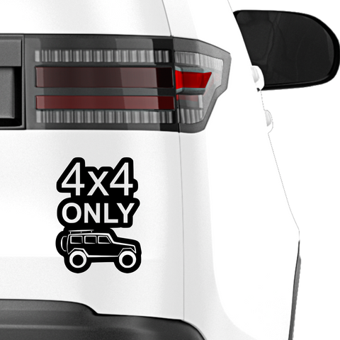 4x4 Jeep Aufkleber - Beispielansicht