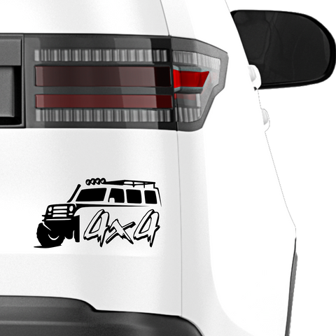 4x4 Jeep Scheinwerfer Aufkleber - Beispielansicht