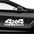 4x4 Schriftzug Off Road Aufkleber - Beispielansicht