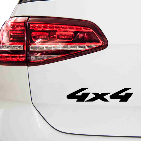 4x4 Schriftzug kursiv Aufkleber - Beispielansicht