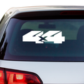 4x4 Schriftzug nah zusammen Aufkleber - Beispielansicht