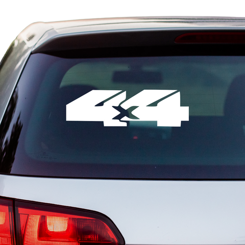 4x4 Schriftzug nah zusammen Aufkleber - Beispielansicht