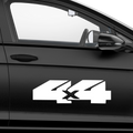 4x4 Schriftzug nah zusammen Aufkleber - Beispielansicht
