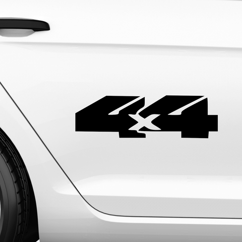 4x4 Schriftzug nah zusammen Aufkleber - Beispielansicht