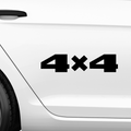 4x4 Schriftzug normal Aufkleber - Beispielansicht