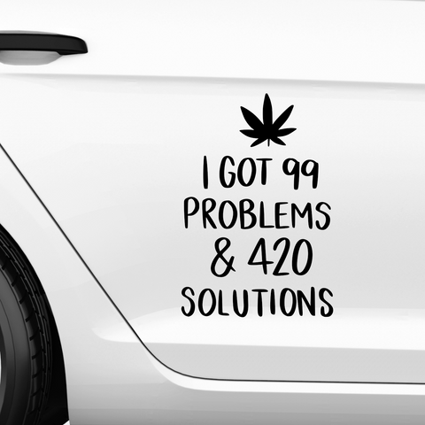 99Problems Aufkleber - Beispielansicht